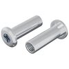 vidaXL Zaji&scaron;ťovac&iacute; matice 2 pcs Stř&iacute;brn&aacute; M6 x 25 mm Ocel