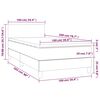 vidaXL Box spring postel s matrac&iacute; tmavě zelen&aacute; 100x200 cm samet