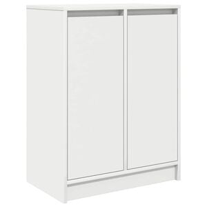 vidaXL Př&iacute;born&iacute;k b&iacute;l&yacute; 57x34x76 cm kompozitn&iacute; dřevo