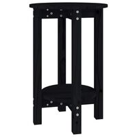 vidaXL Konferenční stolek černý Ø 40 x 60 cm masivní borové dřevo