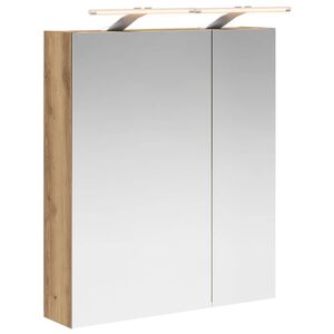 vidaXL Koupelnov&aacute; zrcadlov&aacute; skř&iacute;ň Uměleck&yacute; dub 60 x 14,5 x 70 cm