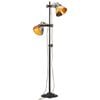 vidaXL Stojac&iacute; lampa se 2 st&iacute;nidly v&iacute;cebarevn&aacute; E27