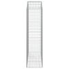 vidaXL Klenutý gabionový koš 150 x 50 x 180/200 cm pozinkované železo