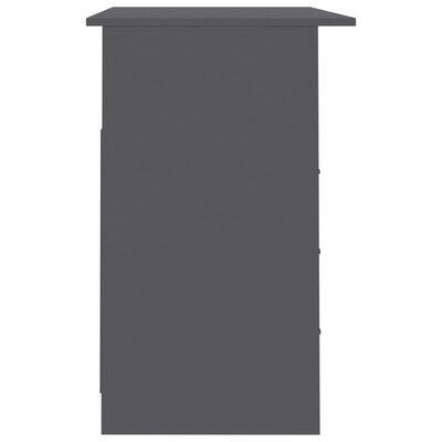 vidaXL Psací stůl se zásuvkami šedý 110 x 50 x 76 cm dřevotříska