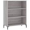 vidaXL Skř&iacute;ň highboard &scaron;ed&aacute; sonoma 69,5 x 34 x 180 cm kompozitn&iacute; dřevo