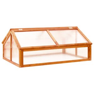 vidaXL Sklen&iacute;k hněd&aacute; 114 x 80 x 50 cm jedlov&eacute; dřevo