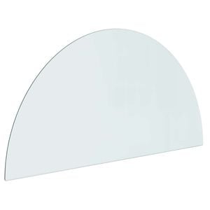 vidaXL Skleněn&aacute; deska k krbu Transparentn&iacute; 1000 x 500 mm Sklo