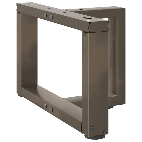 vidaXL Nohy konferenčn&iacute;ho stolku ve tvaru T, 2 ks, čern&eacute;, 40 x 25 x (30-31) cm, ocel