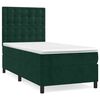 vidaXL Box spring postel s matrac&iacute; tmavě zelen&aacute; 100x200 cm samet