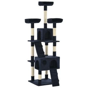 vidaXL &Scaron;krabadlo pro kočky se sisalov&yacute;mi sloupky 170 cm modr&eacute;