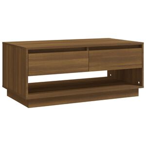 vidaXL Konferenčn&iacute; stolek hněd&yacute; dub 102,5x55x44 cm kompozitn&iacute; dřevo