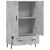 vidaXL Skř&iacute;ň highboard betonově &scaron;ed&aacute; 69,5x31x115 cm kompozitn&iacute; dřevo