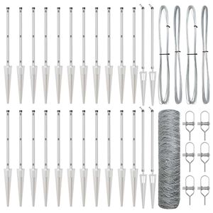 vidaXL Plotov&yacute; sloupek. Stř&iacute;brn&aacute;