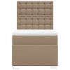 vidaXL Box spring postel s matrací cappuccino 80 x 200 cm umělá kůže