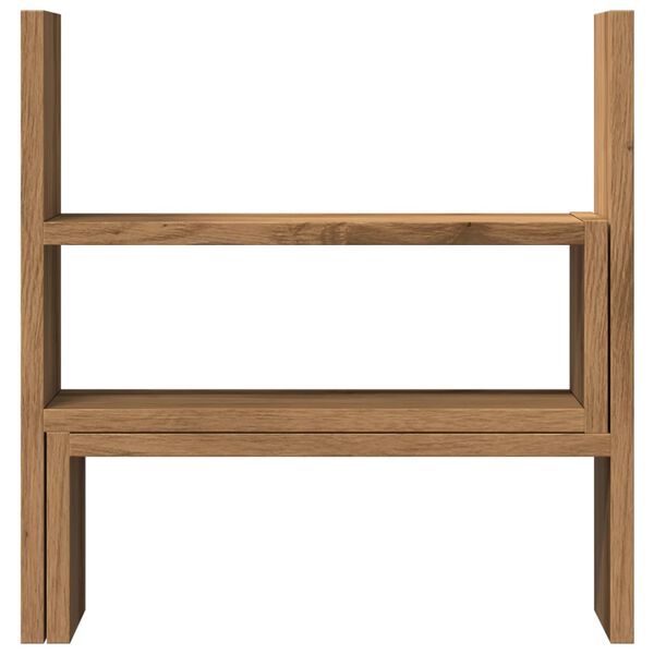 vidaXL Stolní organizér nastavitelný dub artisan 40x17x41 cm kompozit