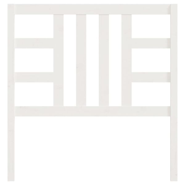 vidaXL Čelo postele b&iacute;l&eacute; 106 x 4 x 100 cm masivn&iacute; borovice