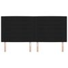 vidaXL Čelo postele s čelo Čern&aacute; 200 cm Uměl&aacute; kůže