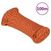 vidaXL Lodn&iacute; lano oranžov&eacute; 3 mm 100 m polypropylen