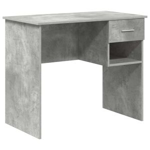 vidaXL Stůl Betonově &scaron;ed&aacute; 90 x 49 x 75 cm Kompozitn&iacute; dřevo