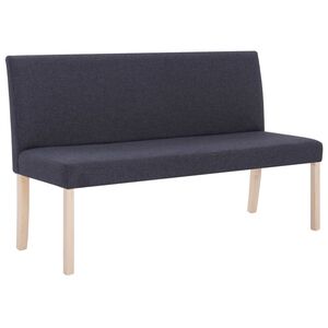 vidaXL Lavice 139,5 cm tmavě &scaron;ed&aacute; polyester