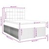 vidaXL Box spring postel s matrac&iacute; čern&aacute; 160x200 cm samet