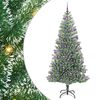 vidaXL Uměl&yacute; v&aacute;nočn&iacute; stromeček se sněhem a LED osvětlen&iacute;m 210 cm
