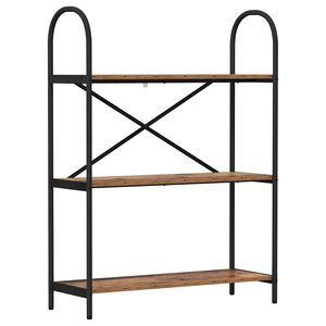 vidaXL Knihovna 3 &uacute;rovn&iacute; 80 x 30 x 109 cm Kompozitn&iacute; dřevo Star&eacute; dřevo