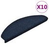 vidaXL Schodov&eacute; rohože samolepic&iacute; 10 ks 65 x 21 x 4 cm tmavě modr&eacute; půlkulat&eacute; velk&eacute;