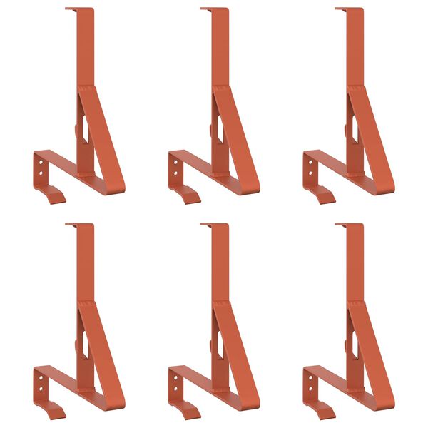 vidaXL Podpora na sn&iacute;h Červen&aacute; 29,5 x 3 x 34,5 cm Ocel