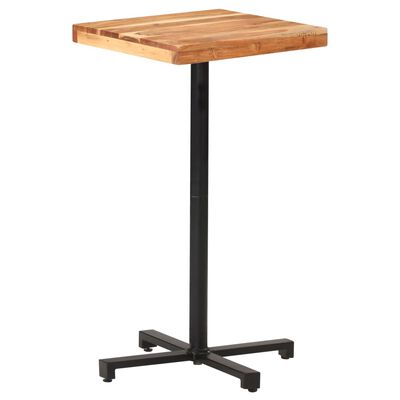 vidaXL Barový stůl čtvercový 50 x 50 x 110 cm masivní akáciové dřevo