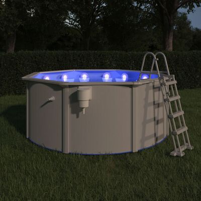 vidaXL Ponorné plovoucí bazénové LED světlo dálkové ovládání bílé