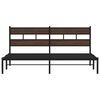 vidaXL Postel bez matrace s čelem hněd&yacute; dub 183 x 213 cm