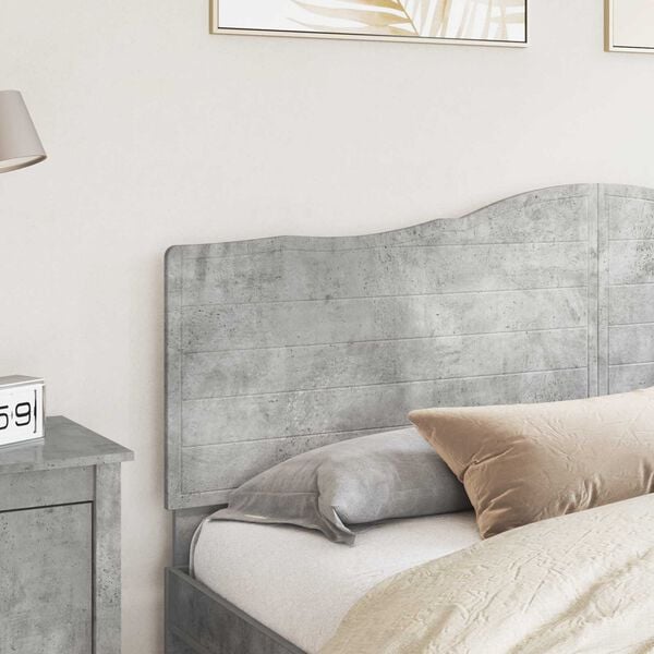 vidaXL Čelo postele Betonově &scaron;ed&aacute; 200 cm Kompozitn&iacute; dřevo
