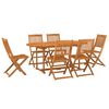 vidaXL 7d&iacute;ln&yacute; zahradn&iacute; j&iacute;deln&iacute; set 180x90x75 cm masivn&iacute; ak&aacute;ciov&eacute; dřevo