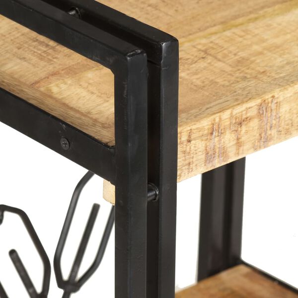 vidaXL Knihovna se 3 policemi 40 x 30 x 80 cm masivn&iacute; mangovn&iacute;k