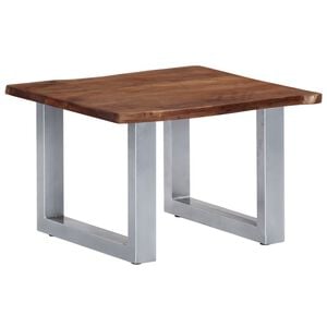 vidaXL Konferenčn&iacute; stolek s živou hranou 60x60x40 cm masivn&iacute; ak&aacute;cie