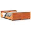 vidaXL Postel bez matrace voskově hněd&aacute; 120 x 200 cm masivn&iacute; borovice