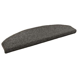vidaXL Samolepic&iacute; schodov&eacute; rohože 15 ks 80 x 24,5 x 3,5 cm Tmavě &scaron;ed&aacute;