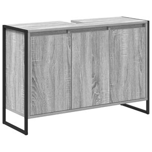 vidaXL Koupelnov&aacute; skř&iacute;ň &Scaron;ed&aacute; Sonoma 90 x 30 x 60 cm Kompozitn&iacute; dřevo