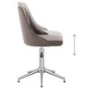 vidaXL Otočn&aacute; j&iacute;deln&iacute; židle světle &scaron;ed&aacute; samet