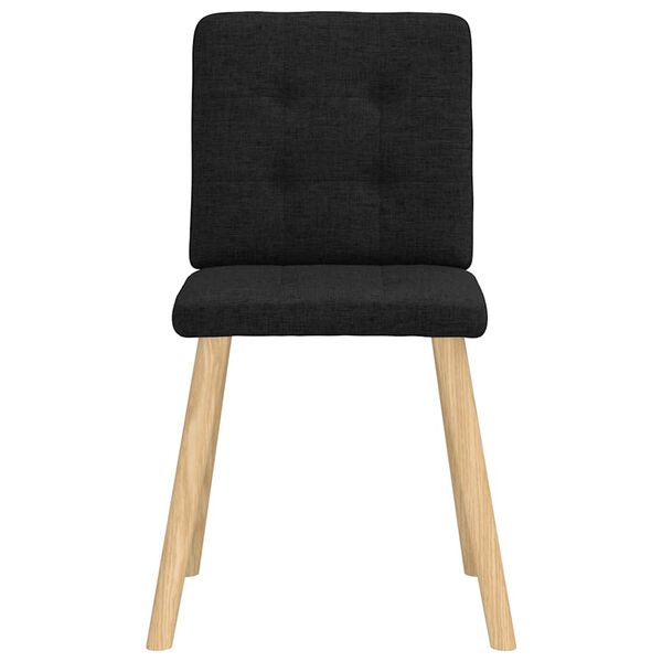 vidaXL Jídelní židle 2 ks černé textil