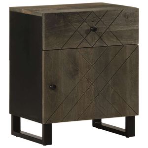 vidaXL Nočn&iacute; stolek čern&yacute; 50 x 33 x 60 cm masivn&iacute; mangovn&iacute;kov&eacute; dřevo