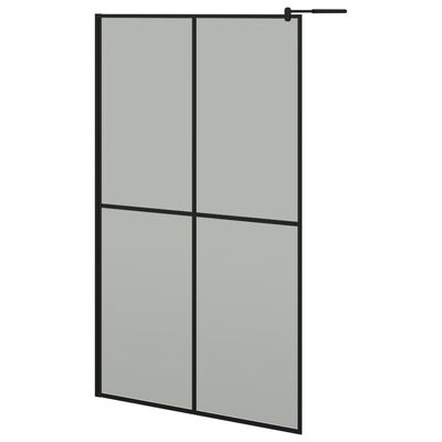 vidaXL Zástěna do průchozí sprchy 118 x 190 cm tmavé tvrzené sklo