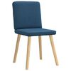 vidaXL Jídelní židle 2 ks modré textil