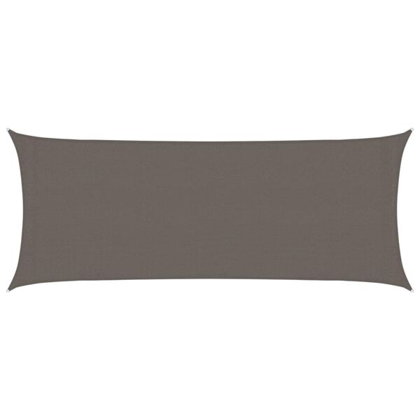 vidaXL Plachta proti slunci 160 g/m&sup2; antracitov&aacute; 2 x 5 m HDPE