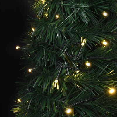 vidaXL Pop-up umělý vánoční stromek s LED osvětlením zelený 180 cm