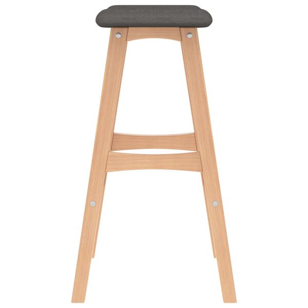 vidaXL Barov&eacute; stoličky 2 ks tmavě &scaron;ed&eacute; textil