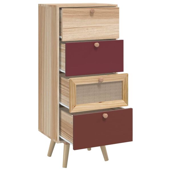 vidaXL Skř&iacute;ň highboard se z&aacute;suvkami 40 x 30 x 95 cm kompozitn&iacute; dřevo