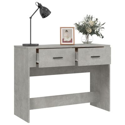 vidaXL Konzolový stolek betonově šedý 100x39x75 cm kompozitní dřevo