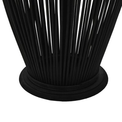 vidaXL Závěsná lucerna na svíčku bambus 95 cm černá